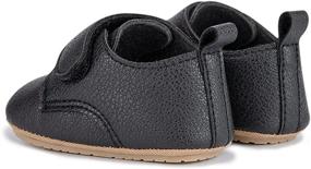 img 1 attached to 👟 HsdsBebe Baby Boys Girls Oxford Shoes: Soft Rubber Sole Sneakers for Anti-Slip Infant Walking - PU Leather Ankle Boots and Moccasins