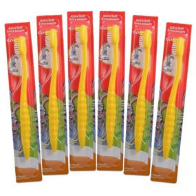 img 4 attached to 🐰 6-Pack Colgate Kids Bunny Toothbrushes - Sensitive, Extra Soft Bristles for Cavity and Gum Protection - Junior Brush