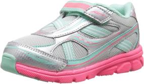 img 4 attached to Кроссовки Saucony Girls Baby Ride: высокопроизводительная спортивная обувь для девочек