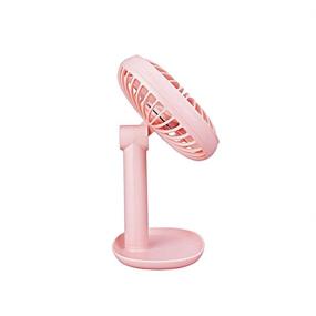 img 2 attached to 🌬️ Portable Rechargeable Desk Fan: Small Table Fan with 60 Degree Rotation, 5 inch Size, 3-Speeds, Ideal for Home, Office, Travel, and Camping (Green)