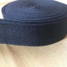 img 2 attached to 🎒 Kawaii Easy Crafting Black Twill Tape Cotton Strap Bias 1 Inch (25mm) X 5yard: Herringbone Pattern Fabric Tape for Tote Bags, Purses, and DIY Sewing Projects