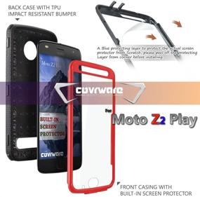 img 2 attached to COVRWARE Aegis Series Case For Moto Z2 Play / Z2 Force With Built-In Screen Protector Heavy Duty Full-Body Rugged Holster Armor Case Belt Swivel Clip Kickstand Cell Phones & Accessories in Cases, Holsters & Clips