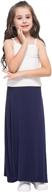 👗 gaziar girls maxi skirts: stylish uniform skirts for kids, ages 5-14, perfect for casual daily wear logo