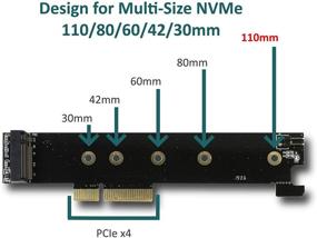 img 2 attached to 💻 Черный адаптер низкого профиля Vantec UGT-M2PC130 с поддержкой длины 110 для M.2 NVMe PCIe x4.