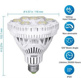 img 2 attached to 🏢 SANSI Floodlight for Warehouses and Supermarkets, Non-Dimmable