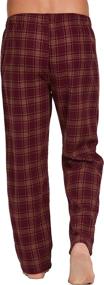 img 1 attached to 🛏️ YINC Cotton Flannel Pajama Gingham Set - Men's Cozy Sleepwear and Lounge Attire