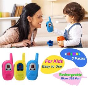 img 1 attached to InYYTer T4 Kids Walkie Talkies