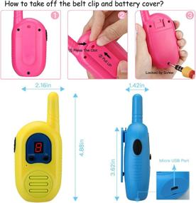 img 2 attached to InYYTer T4 Kids Walkie Talkies