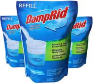 🔵 damprid refill moisture absorber, fragrance free - 42 oz bag, white, 3 count логотип