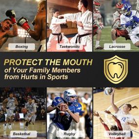 img 1 attached to 🥊 Sports Mouthguard Set for Kids - Ideal for Boxing, Football, Hockey, Karate, Basketball (Assorted Colors)