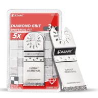 effortless grout removal & precise ⚙️ tile cutting: ezarc diamond oscillating blade do34f, 3-pack logo