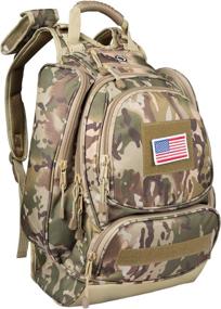 img 4 attached to 🎒 Tactical Military Camouflage Hiking Backpack