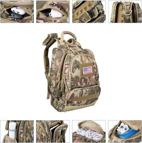 img 1 attached to 🎒 Tactical Military Camouflage Hiking Backpack