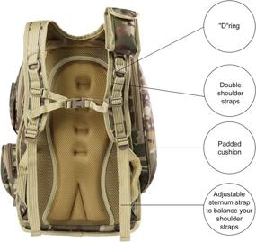 img 2 attached to 🎒 Tactical Military Camouflage Hiking Backpack