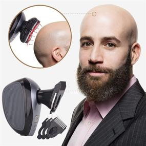 img 2 attached to 🤩 Perfect Bald Look Professional Head Shaver: 5-in-1 Grooming Kit for Bald Men - Waterproof, Cordless & Rechargeable, 4D Floating 5 Head