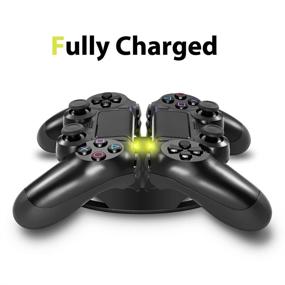 img 2 attached to 🎮 Power Up Your Gaming Experience with TNP PS4 Charging Station - Dual USB Charger Ports Dock Stand for Sony Playstation 4 PS4 Wireless Game Gaming Controller (Black)