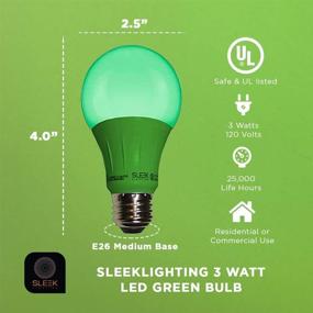 img 1 attached to 💡 Sleeklighting Green Light Bulb Volt: Enhanced Energy Efficiency and Eco-Friendly Illumination