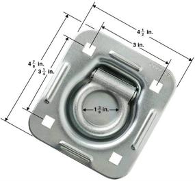 img 1 attached to 4 штуки врезных кольцевых крепежей с подкладной пластиной - грузоподъемность 6000 фунтов.