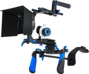 img 2 attached to 🎥 Complete Morros DSLR Rig Movie Kit: Shoulder Mount, Follow Focus, Matte Box, and More for DSLR Cameras and Video Camcorders