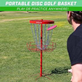 img 1 attached to 🎯 Portable Disc Golf Target - GoSports Regulation Basket with 24 Chains