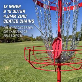 img 3 attached to 🎯 Portable Disc Golf Target - GoSports Regulation Basket with 24 Chains