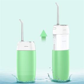 img 3 attached to 🚿 Portable Cordless Water Flosser by Lächen - Rechargeable Mini Dental Oral Irrigator for Clean Teeth with 3 Modes - IPX7 Waterproof - Ideal for Home, Travel, Office, Braces, Bridges - Perfect Gift for Oral Care