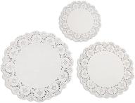 🎉 enhance your party decor with decora 180-piece white round paper lace doilies for birthdays and weddings логотип