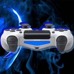 img 2 attached to 🎮 Wiv77 PS4 Wireless Controller with Charging Cable and 800 mAh Battery, Remote/Gamepad/Mando Compatible with PS4, Gift for Kids/Men/Girls, Glacier White, 2021 Release, New