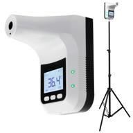 🌡️ letusto wall-mounted infrared thermometer - non-contact fever detection with instant led display and alarm (includes stand) logo