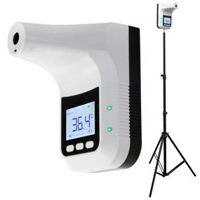 img 4 attached to 🌡️ LETUSTO Wall-Mounted Infrared Thermometer - Non-Contact Fever Detection with Instant LED Display and Alarm (Includes Stand)