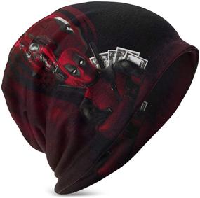 img 3 attached to 🎩 Slouchy Winter Beanie Outdoor Accessory for Girls - Dead Pool Design