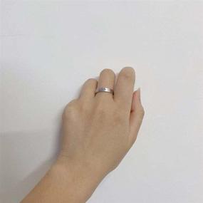 img 2 attached to 🐶 Lovely Dog Pet Matching Couples Rings: His and Her Sterling Silver 925 Minimalist Adjustable Open Engagement Wedding Promise Ring Set with Box - Fashion Jewelry Gifts