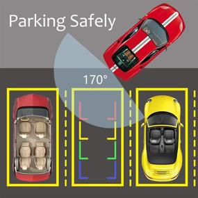 img 1 attached to 🚗 Универсальная автомобильная камера заднего вида: Камера Hd с широким углом обзора 170° на номерной знак, водонепроницаемая Ip69 и четким ночным видением - включает в себя разъем RCA Cable.