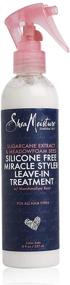 img 4 attached to Shea Moisture Miracle Styler: Unisex Treatment with Sugarcane Extract and Meadowfoam Seed - 8 Oz Silicone Free Formula