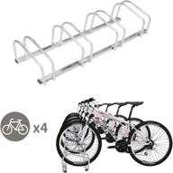 🚲 securely store and organize 4 bicycles with adjustable rack for parking garage logo