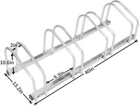 img 2 attached to 🚲 Securely Store and Organize 4 Bicycles with Adjustable Rack for Parking Garage