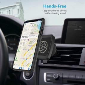 img 3 attached to 📱 WixGear Universal Magnetic Phone Car Mount: Secure Cell Phone Holder with Bite-Lock Air Vent & Swift-Snap Technology
