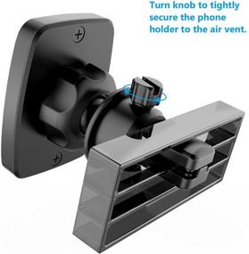 img 2 attached to 📱 WixGear Universal Magnetic Phone Car Mount: Secure Cell Phone Holder with Bite-Lock Air Vent & Swift-Snap Technology