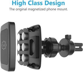 img 1 attached to 📱 WixGear Universal Magnetic Phone Car Mount: Secure Cell Phone Holder with Bite-Lock Air Vent & Swift-Snap Technology