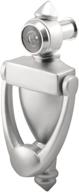 enhance home security: defender security u 10327 door knocker & viewer with 180-degree view angle, satin nickel finish logo