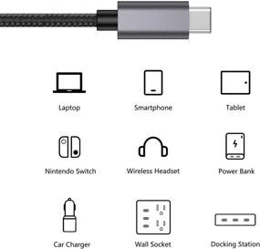 img 3 attached to Nonda 6 футовый USB-кабель для зарядки с плетеной оплеткой | Расширенная совместимость