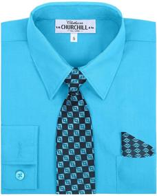 img 2 attached to Shop the Timeless Style of S H Churchill Co Boys' Dress Shirt - Perfect Addition to Your Little Gentleman's Wardrobe!