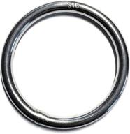 🔗 marine grade 316 stainless steel round ring welded 6mm x 50mm (1/4" x 2") логотип