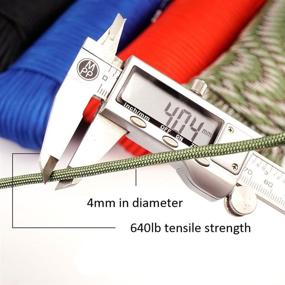 img 1 attached to 🌿 Geelife 640lb Foliage Green Paracord - 300ft Commercial Grade Survival Utility Cord With 9 Strands Core (4mm)