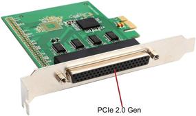 img 1 attached to 🔌 I/O Crest RS-232 DB9 Series 8x Serial PCI-E Card with 8 Ports and XR17V358 Chipset