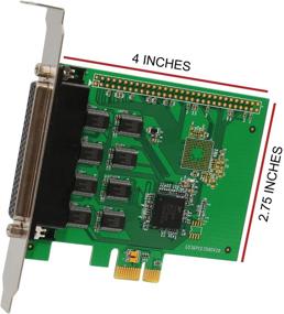 img 2 attached to 🔌 I/O Crest RS-232 DB9 Серия 8x Серийная PCI-E Карта с 8 Портами и Чипсетом XR17V358