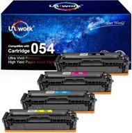 🖨️ uniwork canon 054h toner cartridge replacement - compatible with laserjet color image class mf644cdw lbp622cdw mf642cdw mf640c mf641cw lbp620 printer tray - 4 pack logo