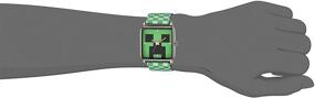 img 2 attached to 🕹️ Minecraft Boys' Analog Quartz Watch, Green, Nylon Strap, Model MIN5002AZ, Size 27