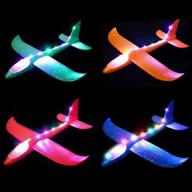 ✈️ sparkling fun: mimidou flashing illuminated colored airplane logo