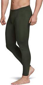 img 2 attached to 🔥 TSLA Men's Thermal Underwear Pants: Heated Fleece Lined Long Johns Leggings for Winter Base Layer Bottoms